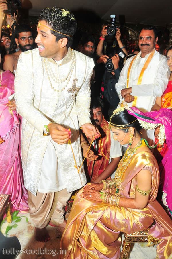 allu arjun marriage photos all