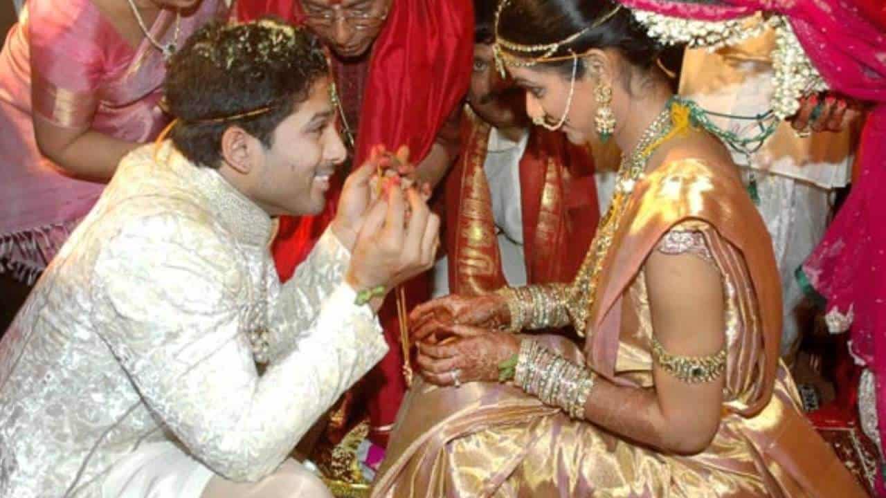 allu arjun marriage photos all