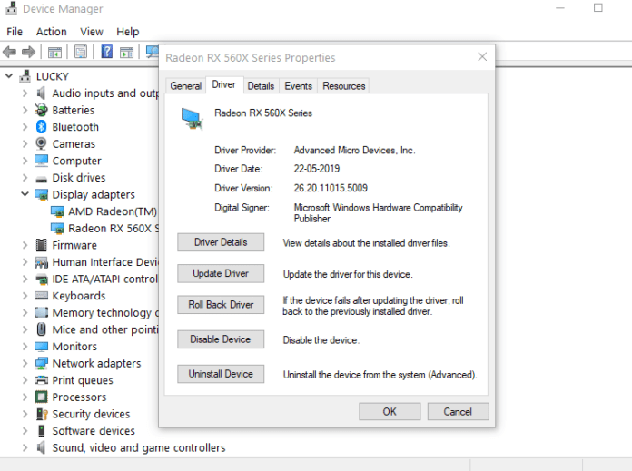 rollback driver com surrogate dll