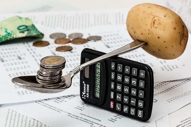 coins, calculator, budget coins, calculator, budget