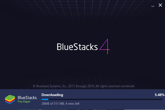 Bluestack 4 Downloading via Bluestack Installer