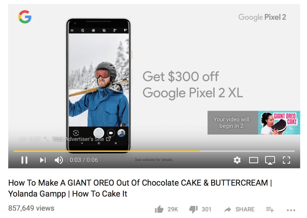 Youtube ad