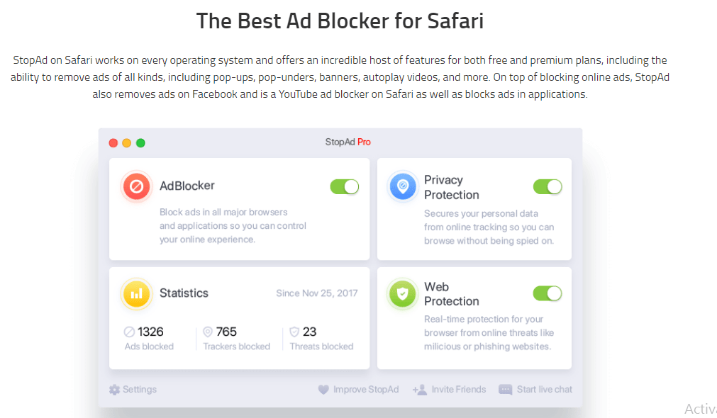 Stop-ads for Safari