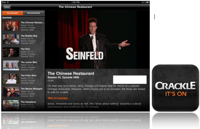 Crackle on ios