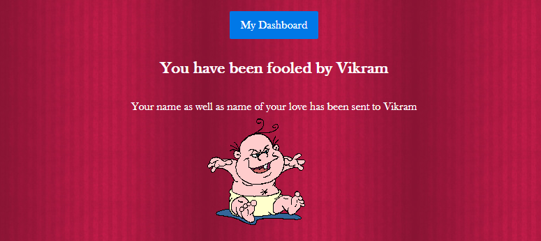 You have been fooled by your friend @lovercalculatorsite.com