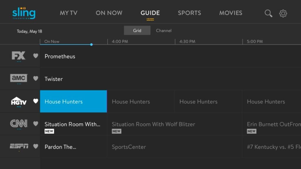 Sling TV for FireStck