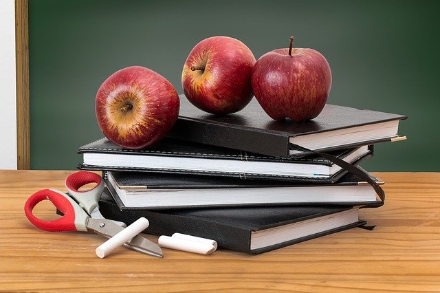 school, books, apples school, books, apples