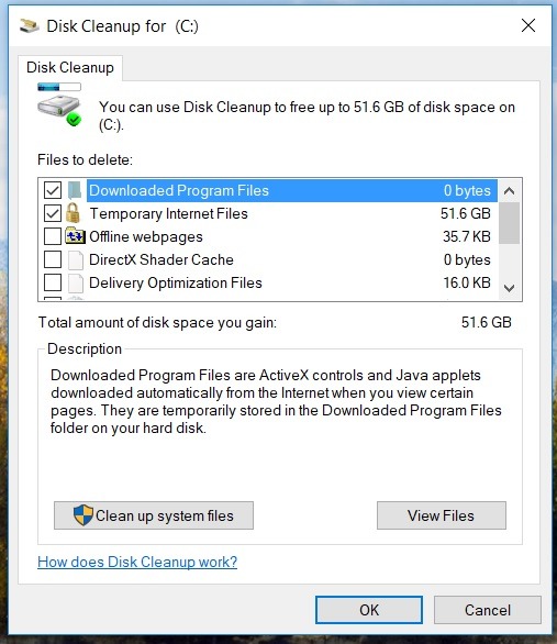 disk cleanup windows