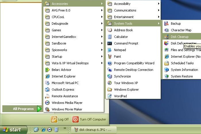disk cleanup