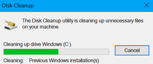 disk cleanup