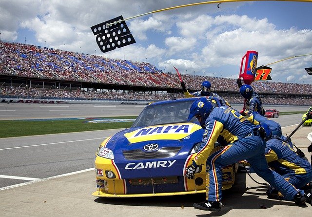 pit crew, auto racing, car