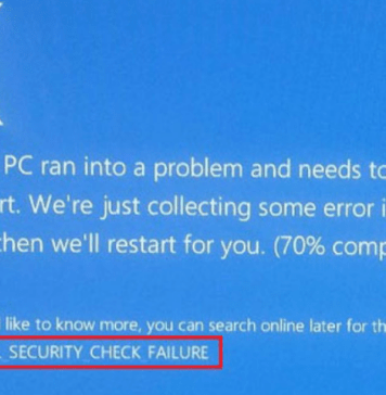 How To Fix Kernel Security Check Failure Error?