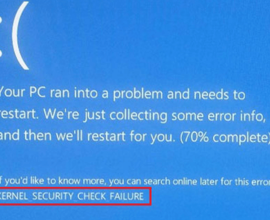 How To Fix Kernel Security Check Failure Error?