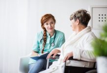 Using a medical qualification in different healthcare settings A doctor talking to a patient Description automatically generated with medium confidence