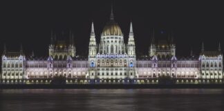 Online Casino In Hungary white and brown concrete building during night time