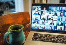 How To Securely Work From Home in 2022 macbook pro displaying group of people