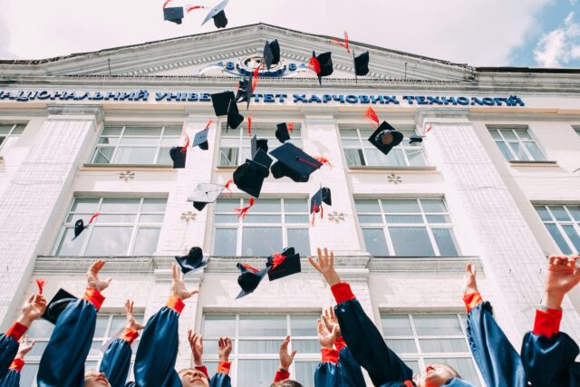 Photo by Vasily Koloda group of fresh graduates students throwing their academic hat in the air