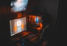 Step-by-Step Guide to Downloading and Playing Games for Free black flat screen computer monitor turned on near black computer keyboard