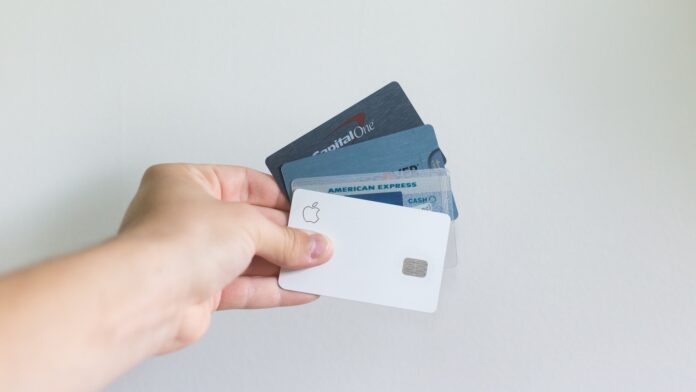 Photo by Avery Evans white and blue magnetic card