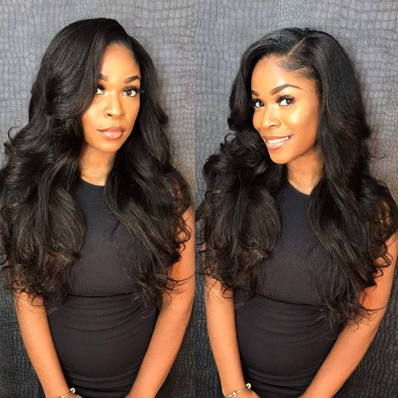 A collage of a person with long hair Description automatically generated