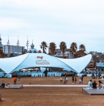 The Versatility of Mega Tents: Adaptable Structures for Various Events people sitting on bench under blue and white canopy tent during daytime