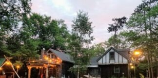 7 Pro Tips from Experienced Backyard Tailgaters turned-on lights outside houses