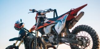 Creative Business Branding: Redefining Business Identity through Customized Bike Graphics selective focus photography of two white and black dual-sport motorcycles