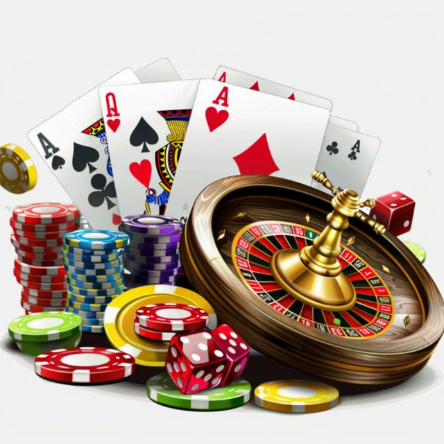 Photo by La Planque Du Joueur A pile of casino chips and playing cards
