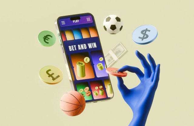 Photo by Shubham Dhage Online sports betting with smartphone, money, and game elements.